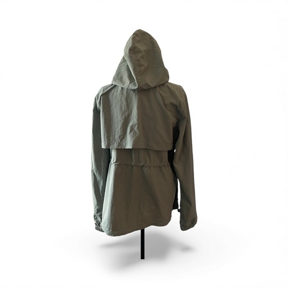 Avalanche Anorak Pullover Jacket Large Agave Green Hooded Windbreaker Minimalist - Picture 3 of 8